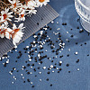 GOMAKERER White & Black Series Glass Seed Beads SEED-GO0001-03-4