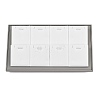 8-Slot PU Leather Pendant & Necklace Organizer Display Trays ODIS-H005-01A-1