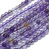 Natural Ametrine Beads Stretch Wrap Bracelets BJEW-D443-05-2