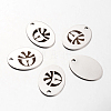 Spray Painted Stainless Steel Pendants STAS-I048-N04-1