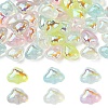 42Pcs 7 Colors Transparent Acrylic Beads MACR-YW0004-68-1