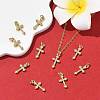 SHEGRACE Brass Micro Pave Clear Cubic Zirconia Pendants XGRQ2O081-451G-5