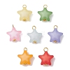 Opaque Acrylic Pendants PALLOY-JF03993-S-1