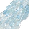 Natural Aquamarine Beads Strands X-G-K203-46-2
