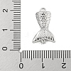 Brass Micro Pave Clear Cubic Zirconia Pendants KK-U015-08P-3