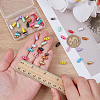 48Pcs 12 Colors 2-hole Alloy Horn Buttons FIND-FG0004-87-3