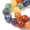 Chakra Natural Mixed Gemstone Beads Strands G-P574-A03-8mm-4