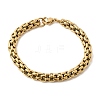 304 Stainless Steel Box Chian Bracelets for Women Men BJEW-K305-13G-4