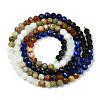 Natural & Synthetic Mixed Gemstone Beads Strands G-D080-A01-02-01-2