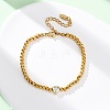 304 Stainless Steel Beads Bracelets BJEW-R027-03G-2