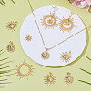 12Pcs 4 Styles Brass Pendants KK-AR0004-67-4