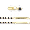 Glass & Brass Handmade Beaded Chains CHC-D029-36G-2
