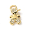 Brass Micro Pave Cubic Zirconia Pendants KK-P292-21A-G-1
