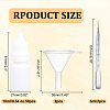 Olycraft 50 Pcs Plastic Glue Bottles with 2Pcs Disposable Plastic Dropper with 2Pcs Transparent Plastic Funnel Hopper AJEW-OC0005-27A-2