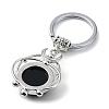 Natural Obsidian Keychain KEYC-H019-02P-02-2