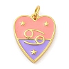 Brass Enamel Pendants LS-KK-Z077-01G-07-1