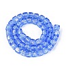 Handmade Foil Glass Beads Strands FOIL-Q002-04B-2