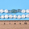 Natural Purple Fluorite Nuggets & Natural Cultured Freshwater Pearl Beads Strands PEAR-N023-01A-08-5