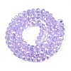 Electroplate Glass Beads Strands X-EGLA-A044-T6mm-B17-3