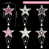 ARRICRAFT 6Pcs 3 Colors Glass Hotfix Rhinestone DIY-AR0002-28-6