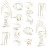 SUNNYCLUE Brass Earring Hooks KK-SC0001-43G-1