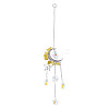 Moon & Star Alloy Hanging Ornaments HJEW-TADJ0022-1