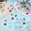 100Pcs 10 Colors Transparent Spray Painted Glass Beads GLAA-PA0001-60A-4
