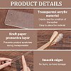 DIY Leather Purse Handle Acrylic Templates FIND-WH0420-105A-4