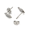 Non-Tarnish 304 Stainless Steel Stud Earring Findings X-STAS-R063-36-2