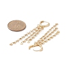 Brass Heart Huggie Hoop Earring EJEW-JE05182-3