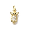 Brass Micro Pave Cubic Zirconia Pendants KK-D431-060A-G-1