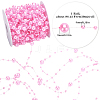 1 Roll Plastic Pearl Round Beaded Link Chains DIY-SC0025-23-2