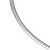 4MM 304 Stainless Steel Flat Snake Chain Necklaces MAK-Z004-07P-2