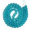 Baking Paint Transparent Glass Bead Strands GLAA-S031-10mm-37-2