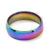 Ion Plating(IP) 304 Stainless Steel Flat Plain Band Rings STAS-I160-A-M-2