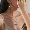 Ethnic Style Ring Zinc Alloy Pendant Necklaces & Dangle Earrings Sets WGBAA9D-01-3