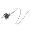 Natural Lapis Lazuli Sphere Dowsing Pendulums BJEW-E292-A03-2