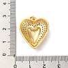Mother's Day Brass Micro Pave Clear Cubic Zirconia Pendants FIND-Z041-20E-3