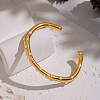 304 Stainless Steel Cuff Bangles for Women CB8538-2