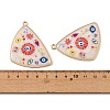 Printed Alloy Big Pendants AL-CBAA786-03G-4