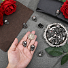 20Pcs Alloy Buttons BUTT-AR0001-39AS-4
