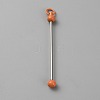 Iron Bar Beadable Keychain for Jewelry Making DIY Crafts IFIN-SZC0005-01A-12-1