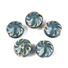 Windmill Spiral Pattern Vintage Handmade Porcelain Beads PORC-N013-19-07-1