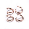 304 Stainless Steel Jump Rings STAS-O107-06RG-E-3