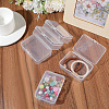 6Pcs PP Plastic Bead Containers with Hinged Lid CON-SP0001-24-3