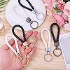 6Pcs 6 Colors PU Leather Kaychians KEYC-CA0001-56-3