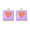 Printed Brass Pendants KK-CBAF9BC-10G-2