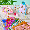 55Pcs 11 Colors Rectangle Organza Drawstring Gift Bags PAAG-TA0001-02-7