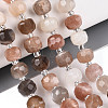 Natural Multi-Moonstone Beads Strands G-N327-08A-08-1