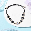Resin Evil Eye Braided Bead Bracelets for Women BJEW-FS00018-07-2